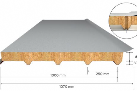 5 Ribs Membrane Roof Panel-Single Sheet