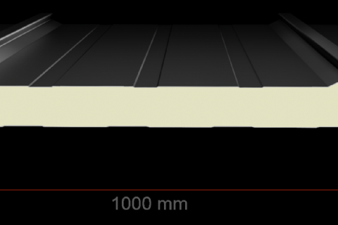 Panneau de toit solaire à 4 nervures